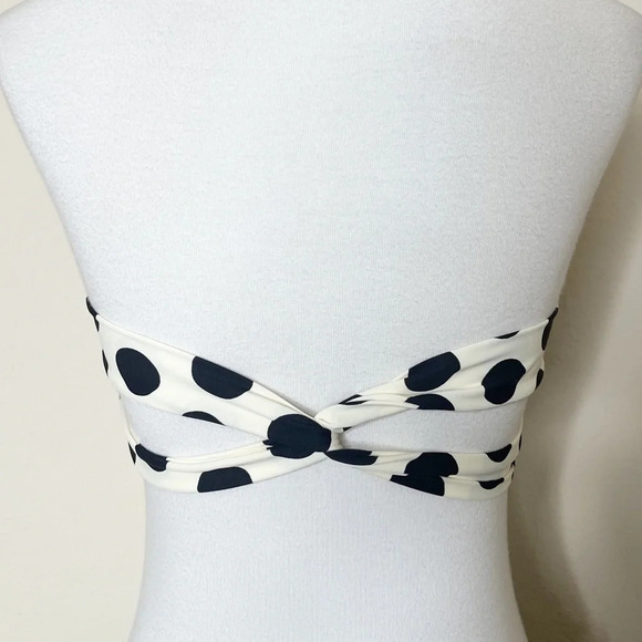 L*Space Beach Party Polka Dot Bandeau Top & Flip Bottom Swimsuit Bikini Set - Picture 9 of 16